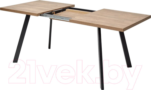 Изображение товара Обеденный стол M-City Brick M 140 / DEDBRICKMOAKKAN140 (дуб канзас/черный)