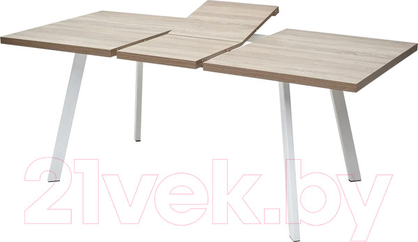 Изображение товара Обеденный стол M-City Brick M 140 / DEDBRICKMOAKTRUFWHT140 (дуб трюфель/белый)