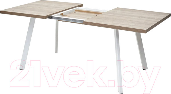 Изображение товара Обеденный стол M-City Brick M 140 / DEDBRICKMOAKTRUFWHT140 (дуб трюфель/белый)