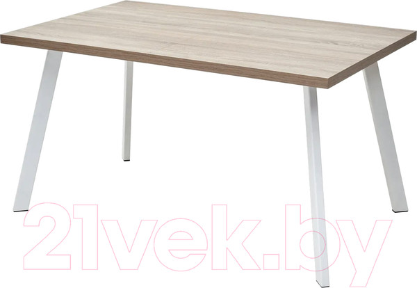 Изображение товара Обеденный стол M-City Brick M 140 / DEDBRICKMOAKTRUFWHT140 (дуб трюфель/белый)
