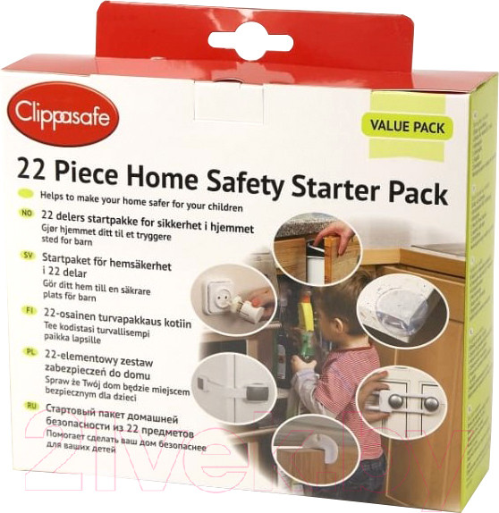 Изображение товара Набор для детской безопасности Clippasafe CL90/3 (белый/прозрачный)