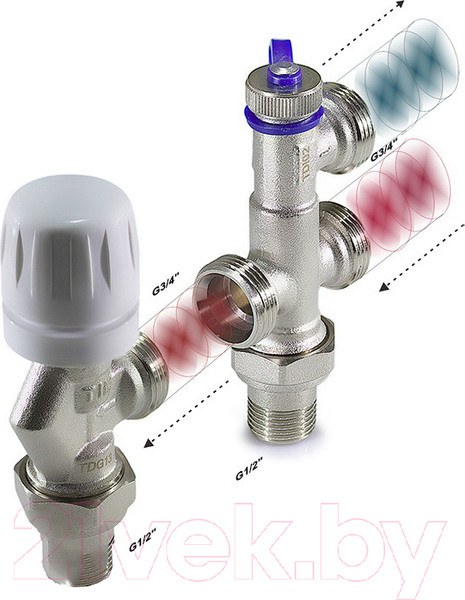 Изображение товара Клапан термостатический Tim 1/2 ME860E