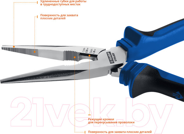 Изображение товара Тонкогубцы Зубр 2201-3-20