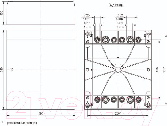 Изображение товара Бокс пластиковый IEK MKP13-N-01-24-41-K02