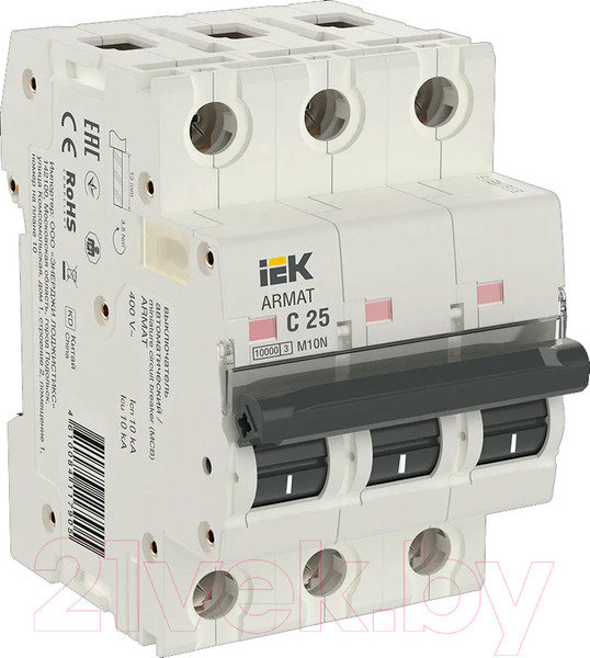 Изображение товара Выключатель автоматический IEK AR-M10N-3-C025