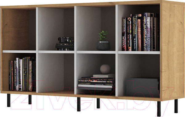 Изображение товара Тумба Crafto Санса 03 150x40x75 (белый/дуб)