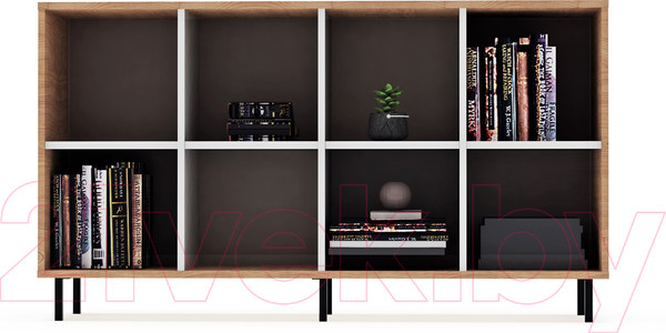 Изображение товара Тумба Crafto Санса 03 150x40x75 (белый/дуб)