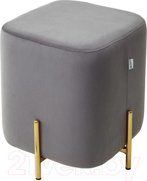 Изображение товара Пуф M-City Ares / 628M04405 (Bluvel-14 Grey/Gold)