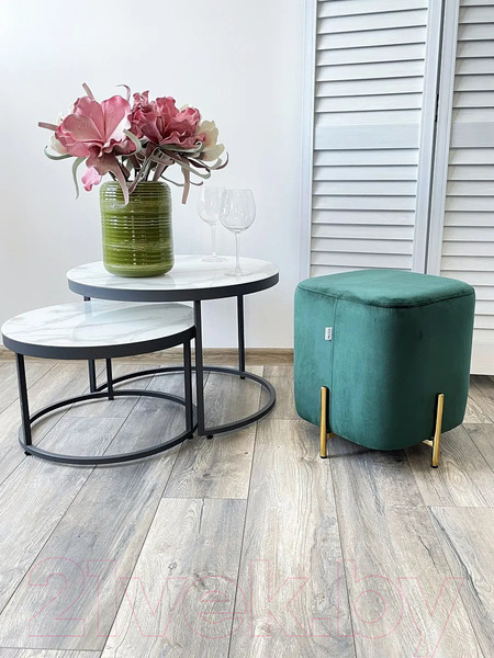 Изображение товара Пуф M-City Ares / 628M04404 (Bluvel-78 Green/Gold)