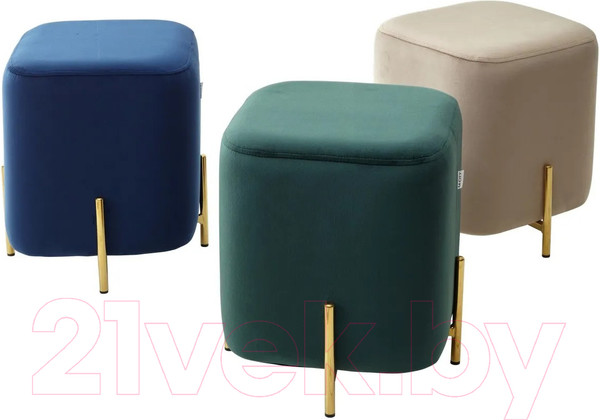 Изображение товара Пуф M-City Ares / 628M04400 (Bluvel-86 Navy Blue/Gold)