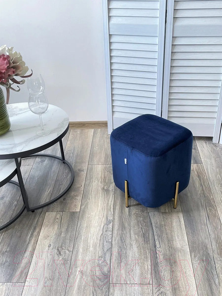 Изображение товара Пуф M-City Ares / 628M04400 (Bluvel-86 Navy Blue/Gold)