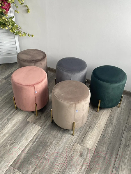 Изображение товара Пуф M-City Rice / UF029SBLV14 (Bluvel-14 Grey/Gold)