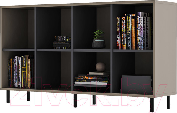 Изображение товара Тумба Crafto Санса 05 150x40x75 (графит/латте)