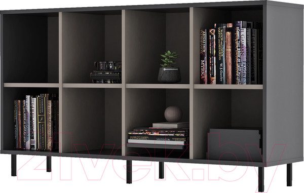 Изображение товара Тумба Crafto Санса 06 150x40x75 (латте/графит)