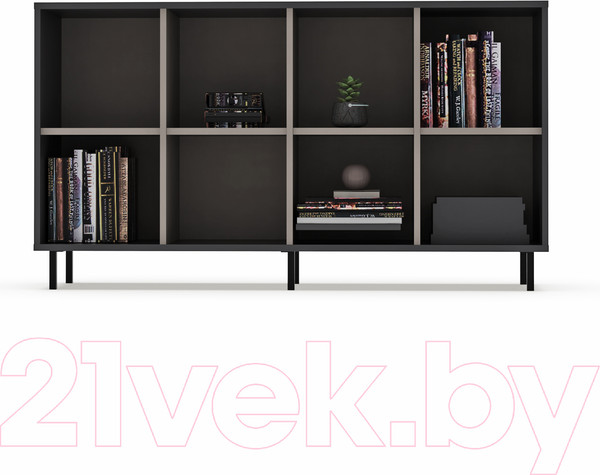 Изображение товара Тумба Crafto Санса 06 150x40x75 (латте/графит)