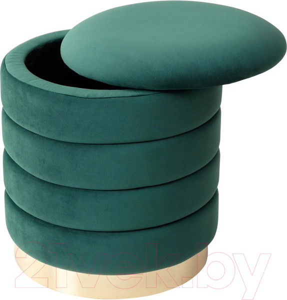 Изображение товара Пуф M-City Фред / 461MC04438 (велюр зеленый/золото)