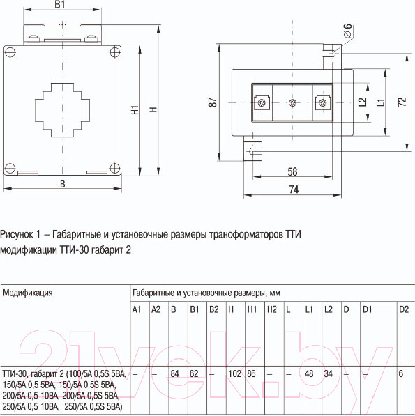Изображение товара Трансформатор тока измерительный IEK ITT20-2-10-0200