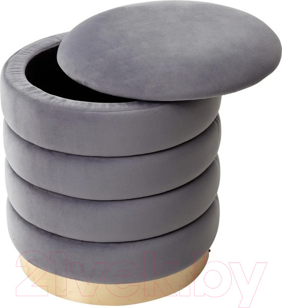 Изображение товара Пуф M-City Фред / 461MC04440 (велюр серый/золото)
