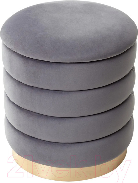 Изображение товара Пуф M-City Фред / 461MC04440 (велюр серый/золото)