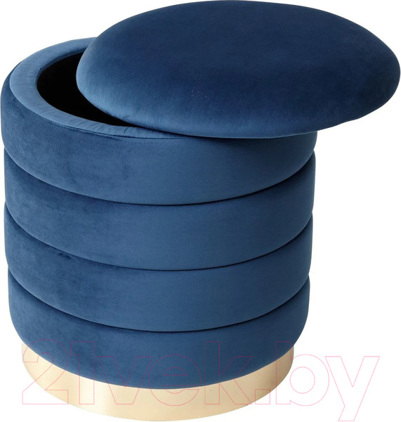 Изображение товара Пуф M-City Фред / 461MC04441 (велюр синий/золото)