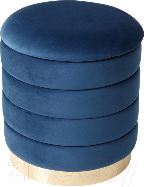 Изображение товара Пуф M-City Фред / 461MC04441 (велюр синий/золото)