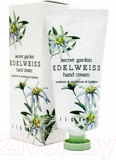 Изображение товара Крем для рук Jigott Secret Garden с экстрактом эдельвейса  (100мл)