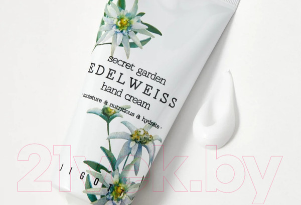 Изображение товара Крем для рук Jigott Secret Garden с экстрактом эдельвейса  (100мл)