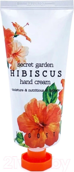 Изображение товара Крем для рук Jigott Secret Garden с экстрактом гибискуса (100мл)