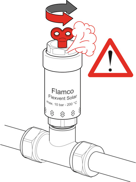 Изображение товара Воздухоотводчик автоматический Flamco Flexvent Solar 3/8 / 27785 (без отсечного клапана)
