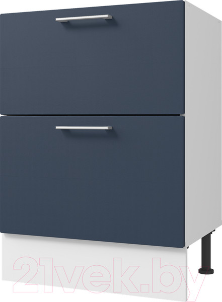Изображение товара Шкаф-стол кухонный Горизонт Мебель Оптима 50 2 ящика (холст сапфир)