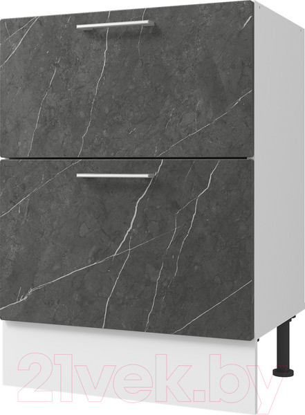 Изображение товара Шкаф-стол кухонный Горизонт Мебель Оптима 80 2 ящика (гранит дым)