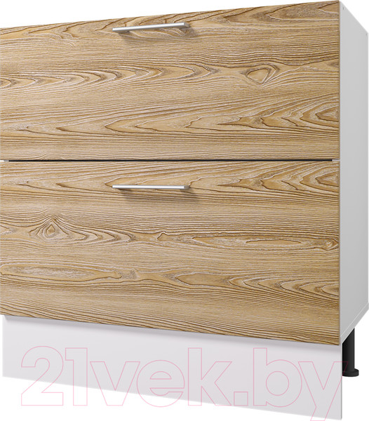 Изображение товара Шкаф-стол кухонный Горизонт Мебель Оптима 80 2 ящика (сосна бран)