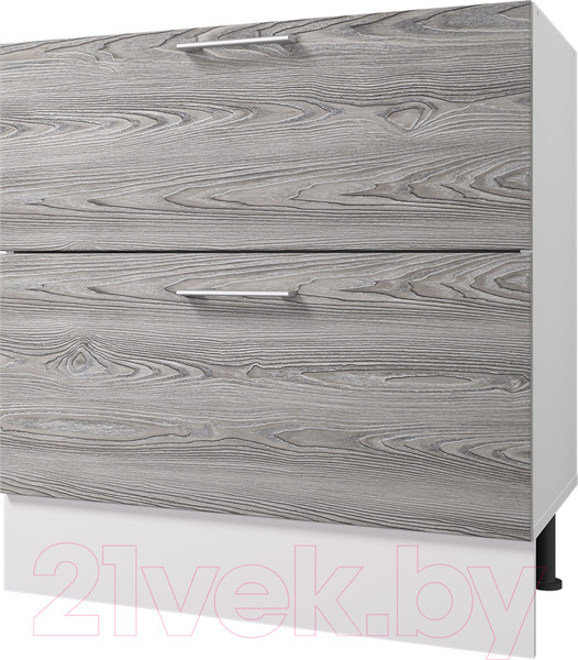 Изображение товара Шкаф-стол кухонный Горизонт Мебель Оптима 80 2 ящика (ясень рикон)