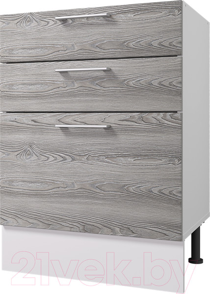 Изображение товара Шкаф-стол кухонный Горизонт Мебель Оптима 50 3 ящика (ясень рикон)