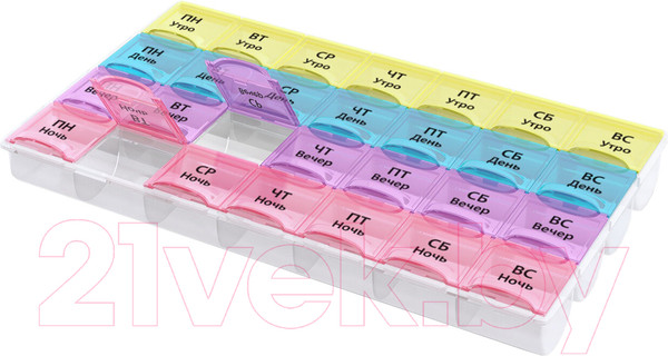 Изображение товара Таблетница Daswerk 7 дней 4 приема / 630845