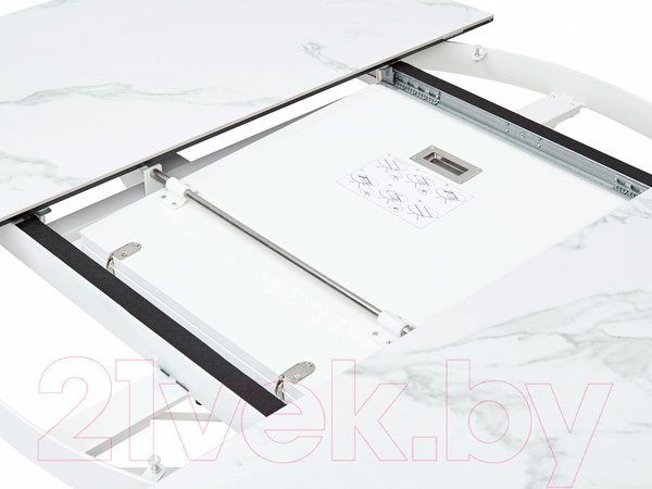 Изображение товара Обеденный стол M-City Trento 120 / DECDF286THGSTATWHT (High Gloss Statuario)