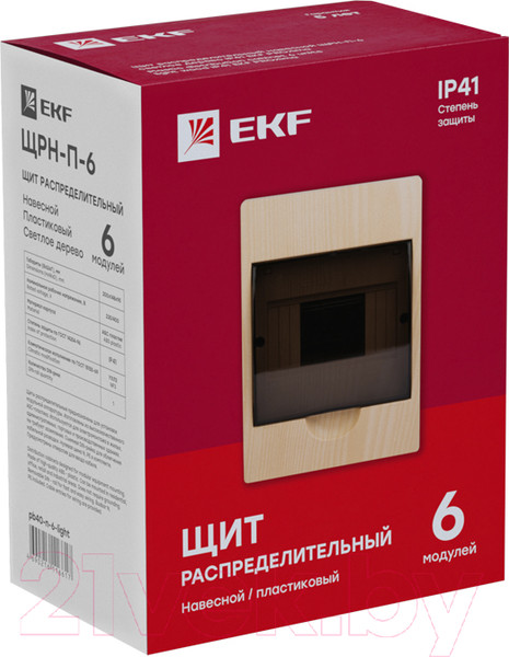 Изображение товара Щит распределительный EKF PROxima PB40-N-6-Light