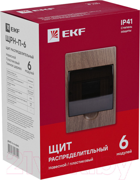 Изображение товара Щит распределительный EKF PROxima PB40-N-6-Dark