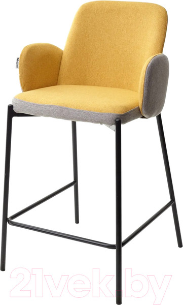 Изображение товара Стул барный M-City Nyx / 628M03420 (VF106 желтый/VF120 серый)