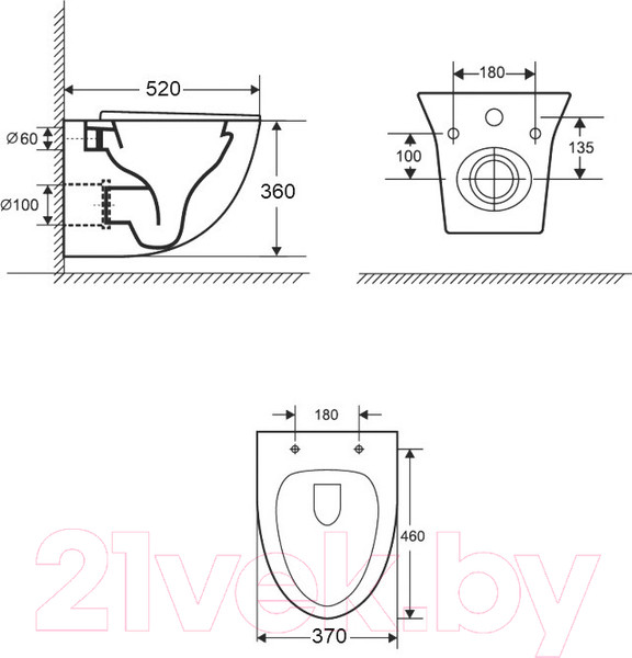 Изображение товара Унитаз подвесной Grossman GR-4456S