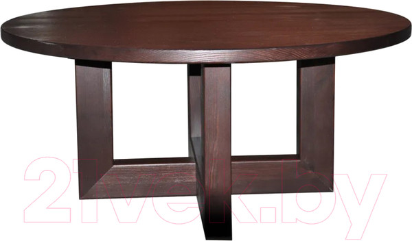 Изображение товара Журнальный столик Dipriz Сoakley круглый 100x100x45 Д.63010.3 (темный орех)