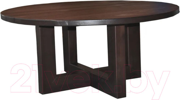 Изображение товара Журнальный столик Dipriz Сoakley круглый 100x100x45 Д.63010.3 (темный орех)