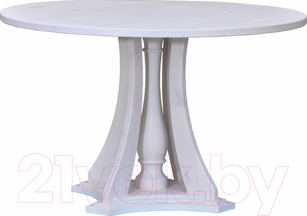 Изображение товара Обеденный стол Dipriz Evans круглый 100x100x75 / Д.60010.1 (белый)