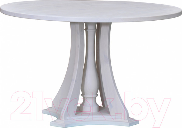Изображение товара Обеденный стол Dipriz Evans круглый 100x100x75 / Д.60010.1 (белый)