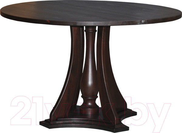 Изображение товара Обеденный стол Dipriz Evans круглый 100x100x75 / Д.60010.3 (темный орех)