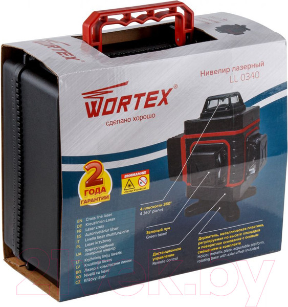 Изображение товара Лазерный нивелир Wortex LL 0340 (0323145)