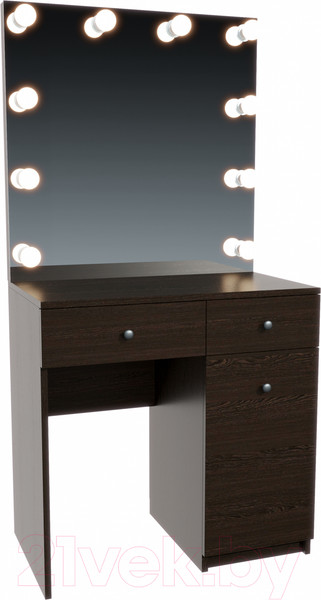 Изображение товара Туалетный столик с зеркалом Мир Мебели С подсветкой 21 ZW