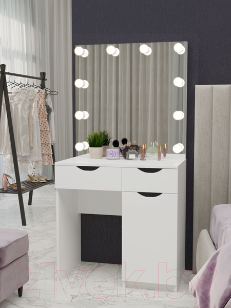 Изображение товара Туалетный столик с зеркалом Мир Мебели С подсветкой 22 ZB