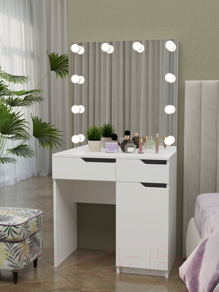 Изображение товара Туалетный столик с зеркалом Мир Мебели С подсветкой 23 ZB