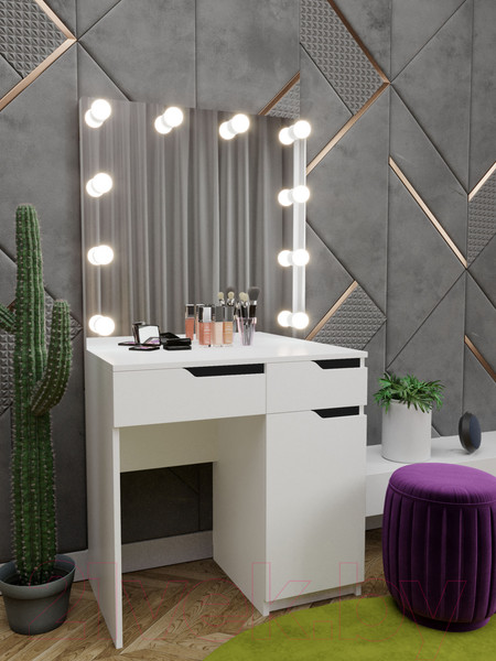 Изображение товара Туалетный столик с зеркалом Мир Мебели С подсветкой 23 ZB